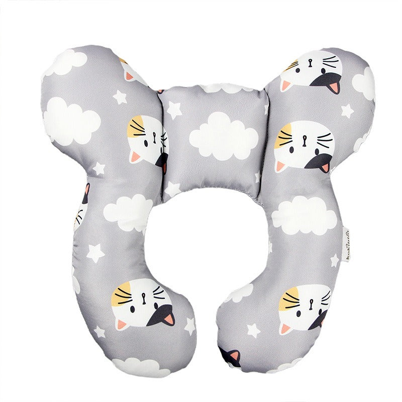 Baby head protection U-shaped pillow stroller fixed head pillow Car seat sleeping protection head and neck pillow - Korvel