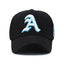 Fashion Gothic Letter A Side Whale Embroidery Baseball Caps Spring and Autumn Outdoor Adjustable Casual Hats Sunscreen Hat - Korvel