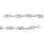Bracelet en argent sterling .925 avec maillon tressé infini et accents en diamant