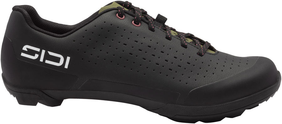 Zapatos de Gravel SIDI Asper Laces - Hombre Negro/Verde Oliva 43.5