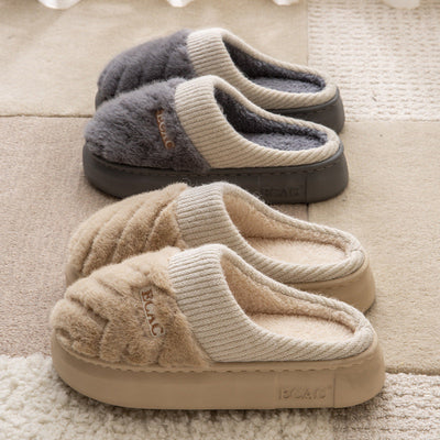 Women's Cotton Slippers - Indoor Non-slip Comfort