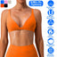 Women Deep V-Neck Sports Bra with U-Shaped Back
