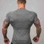T-shirt à col rond à manches courtes pour hommes grandes tailles