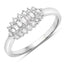 Anillo de Compromiso de Diamante Blanco de 0.37 Quilates en Oro Blanco de 14K
