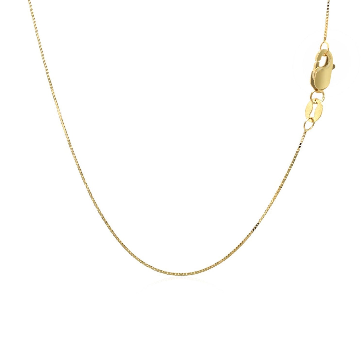 14k Yellow Gold Classic Box Chain - 0.45mm