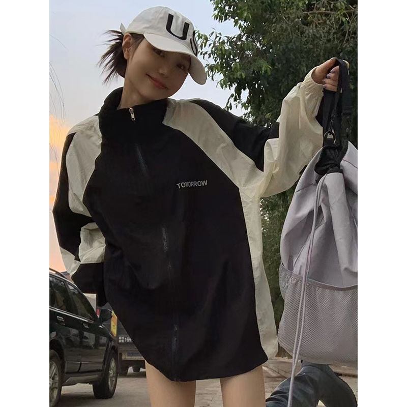 Retro Outdoor Windbreaker Jacket for Women