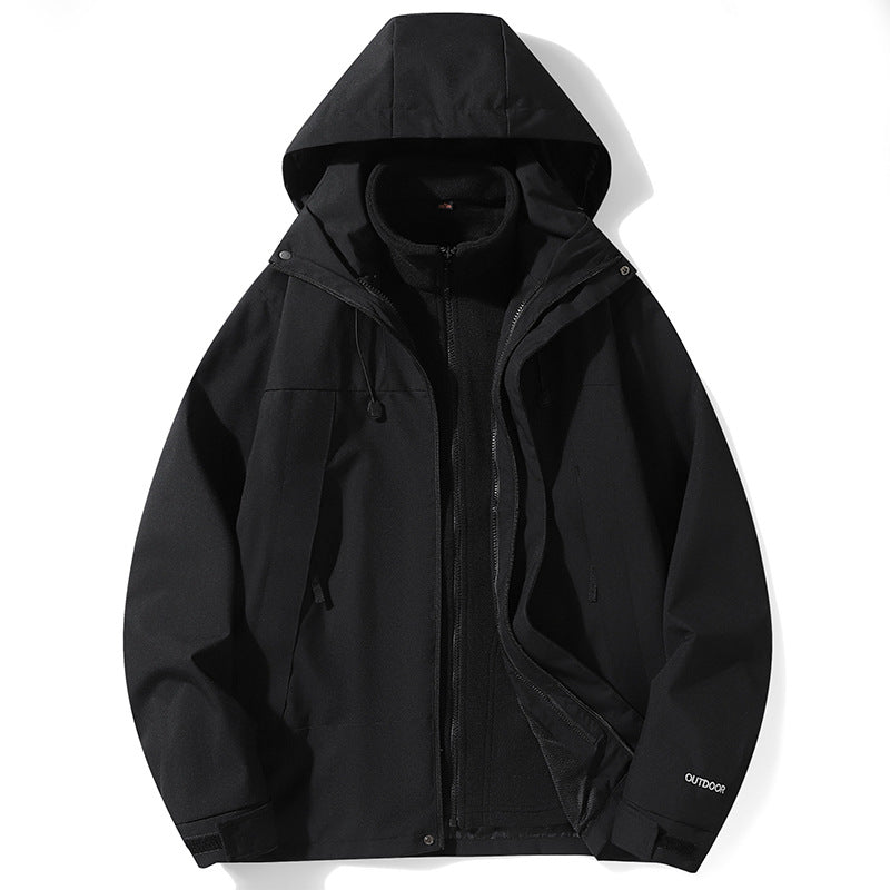Three-in-One Outdoor Jacket for Men and Women