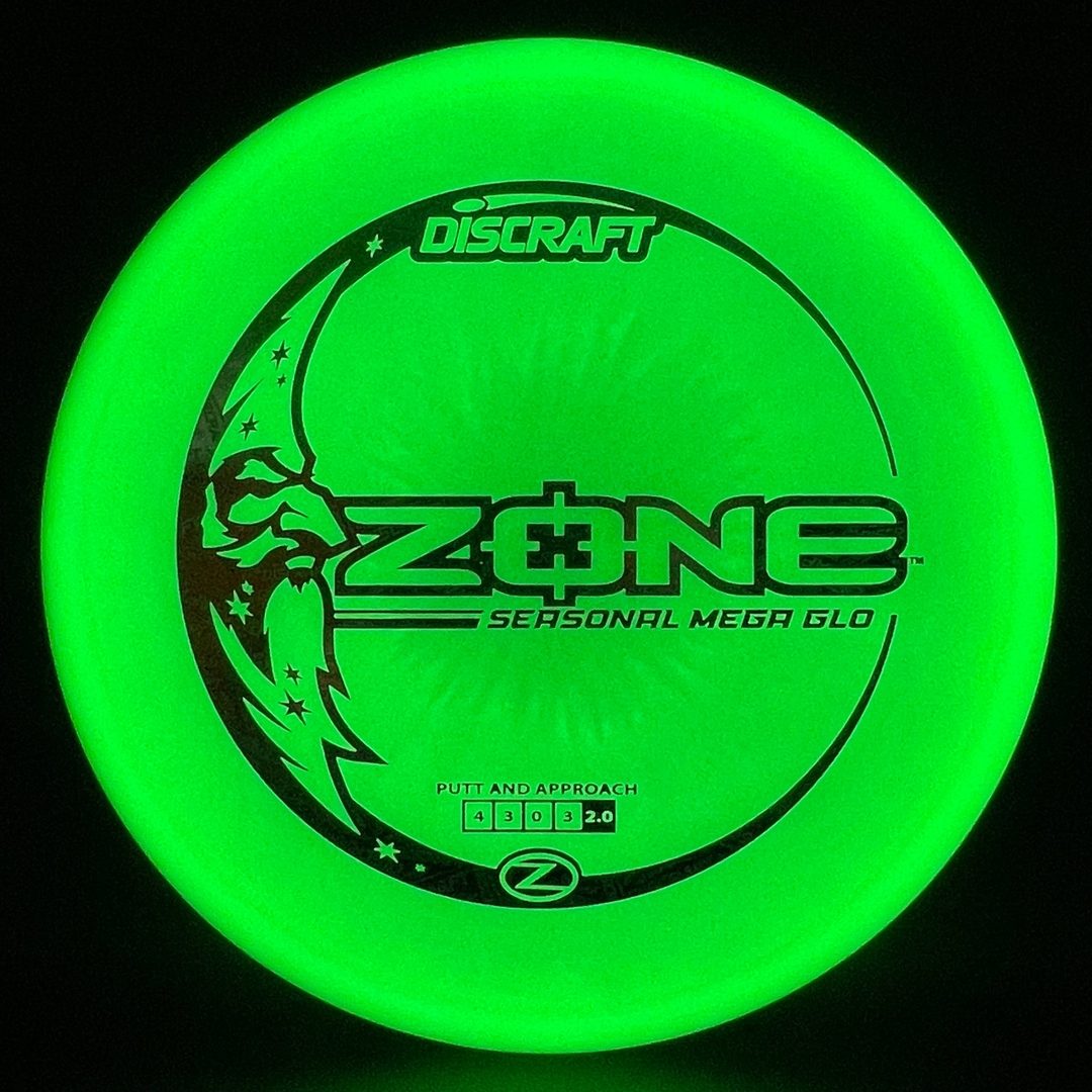 Discraft Mega Glo Zone - Premium Glow Disc Golf Putter