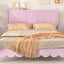 Full Size Retro Pink Wood Platform Bed Frame
