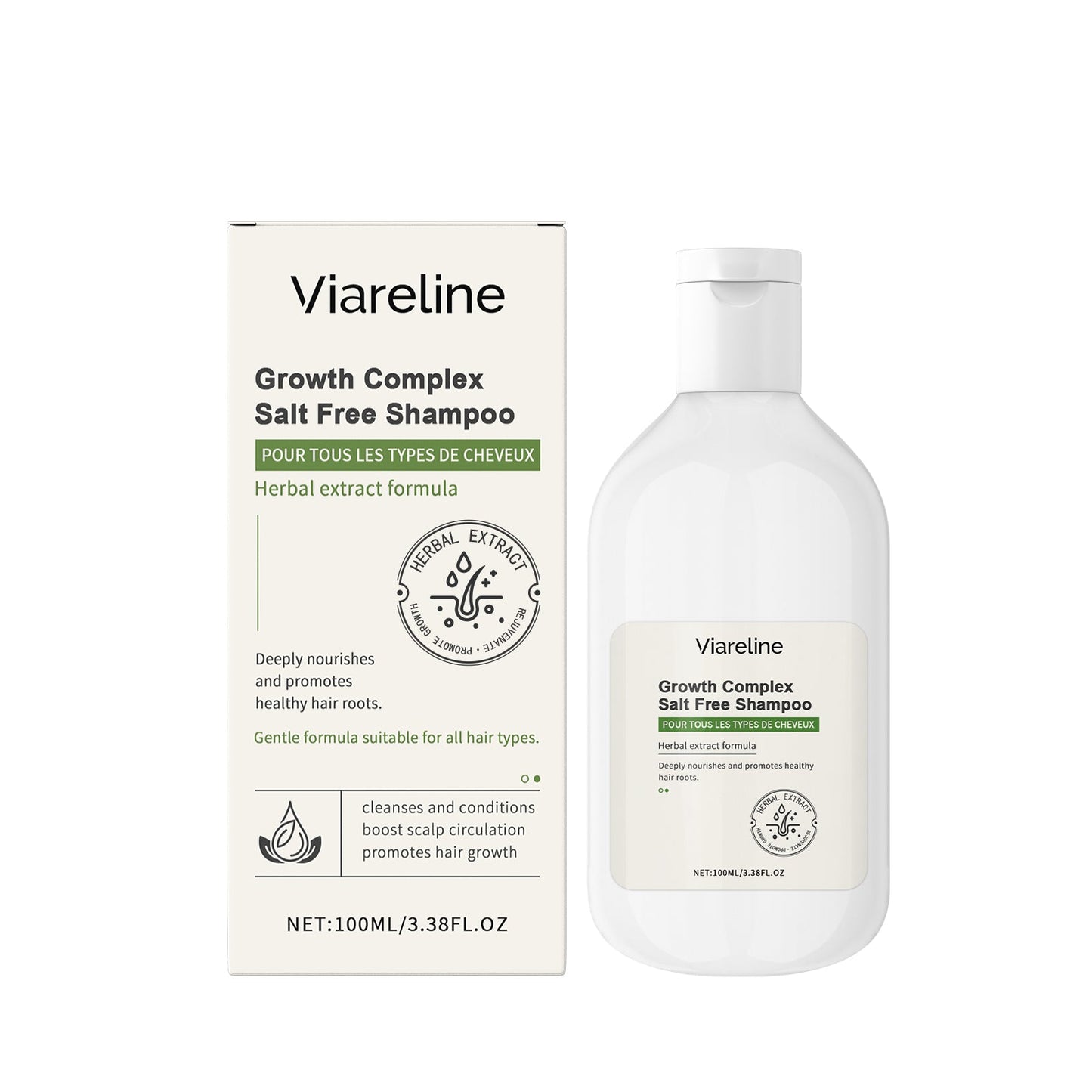 Herbal Hair Care Shampoo Gently Cleanses Scalp And Improves Frizzy Hair Care Shampoo - Korvel