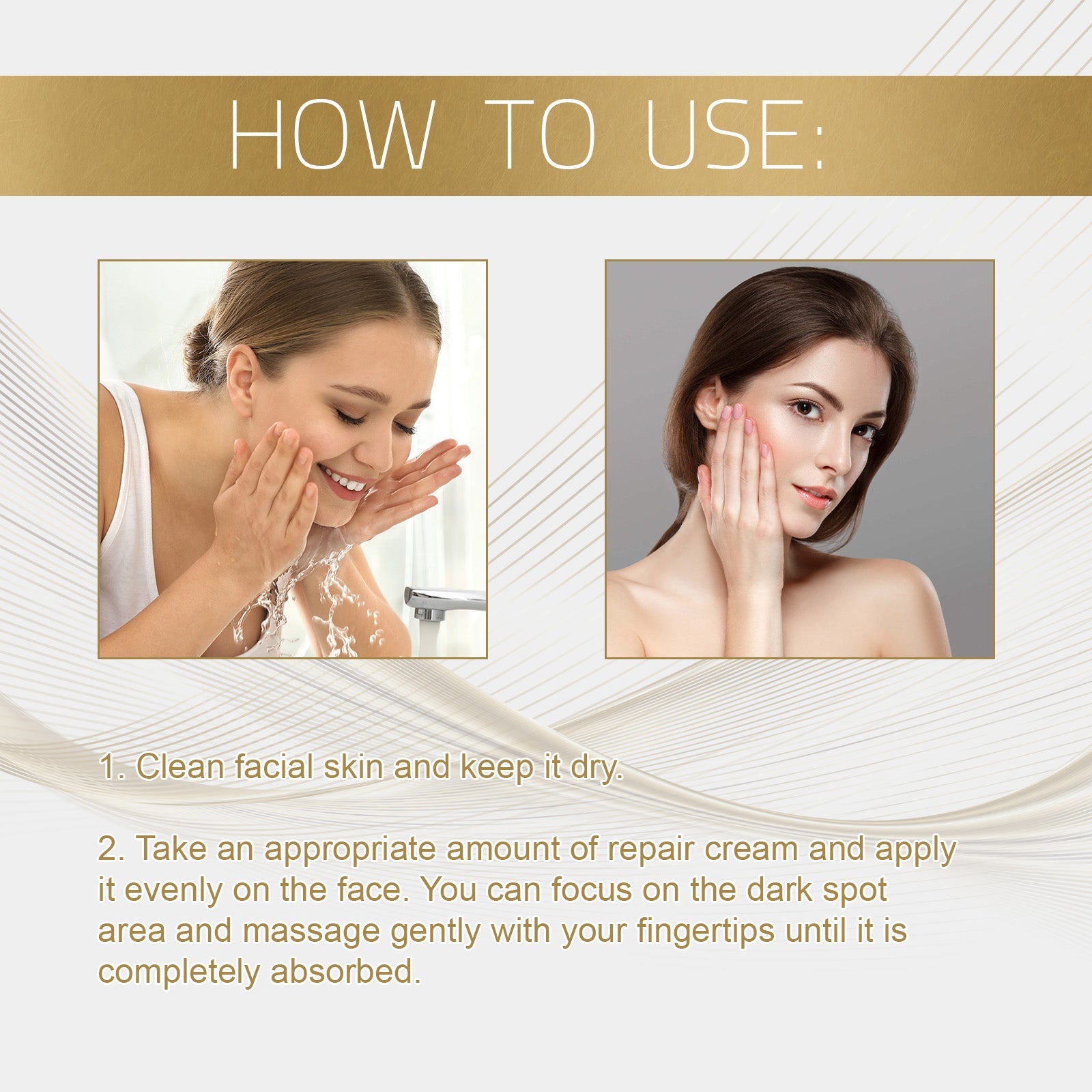 Dark Spot Corrector, Moisturizing And Gently Lightening Uneven Skin Tone Repair Dull Apply Cream - Korvel