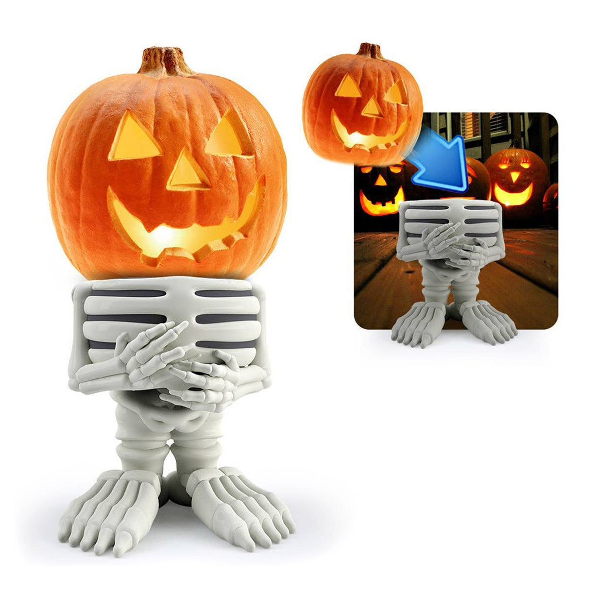 Luminous Pumpkin Knight Garden Ornament