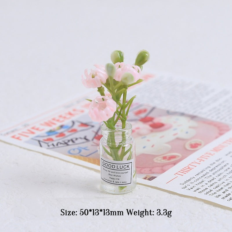 Multicolor three-dimensional luminous vase, creative handmade DIY cream glue accessories, resin small parts - Korvel