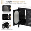 30" Bathroom Vanity with Sink, Bathroom Vanity Cabinet with Two Drawers and Door, Adjustable Shelf, Solid Wood and MDF, Black - Korvel