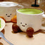 Kawaii Hand-Pinch Feet Ceramic Coffee Cup