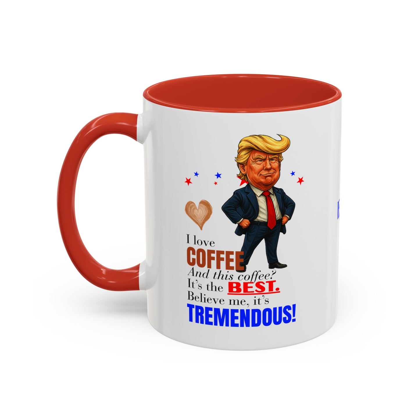 Taza de café de acento vibrante