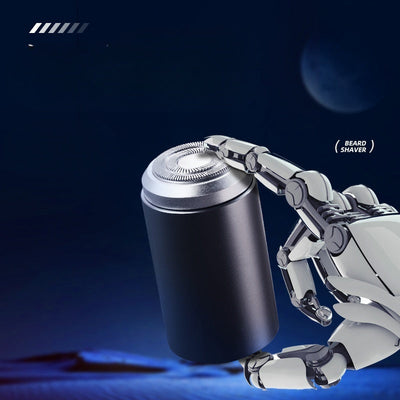 Mini Steel Cannon Travel Shaver - Portable Electric Shaver for Men