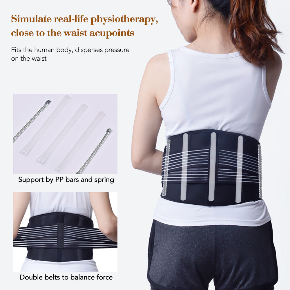 Electric Heating Waist Protection Vibration Massage Lumbar Protrusion Lumbar Vertebra Warm Compress Moxibustion Health Care Protective Belt - Korvel