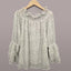 Blouse en Chiffon Élégante à Manches Longues et Épaules Dégagées avec Pois