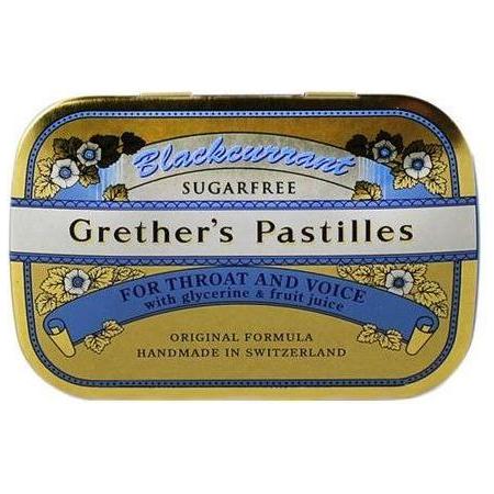 Pastilles sans sucre Grether's à la cassis - 24 pastilles