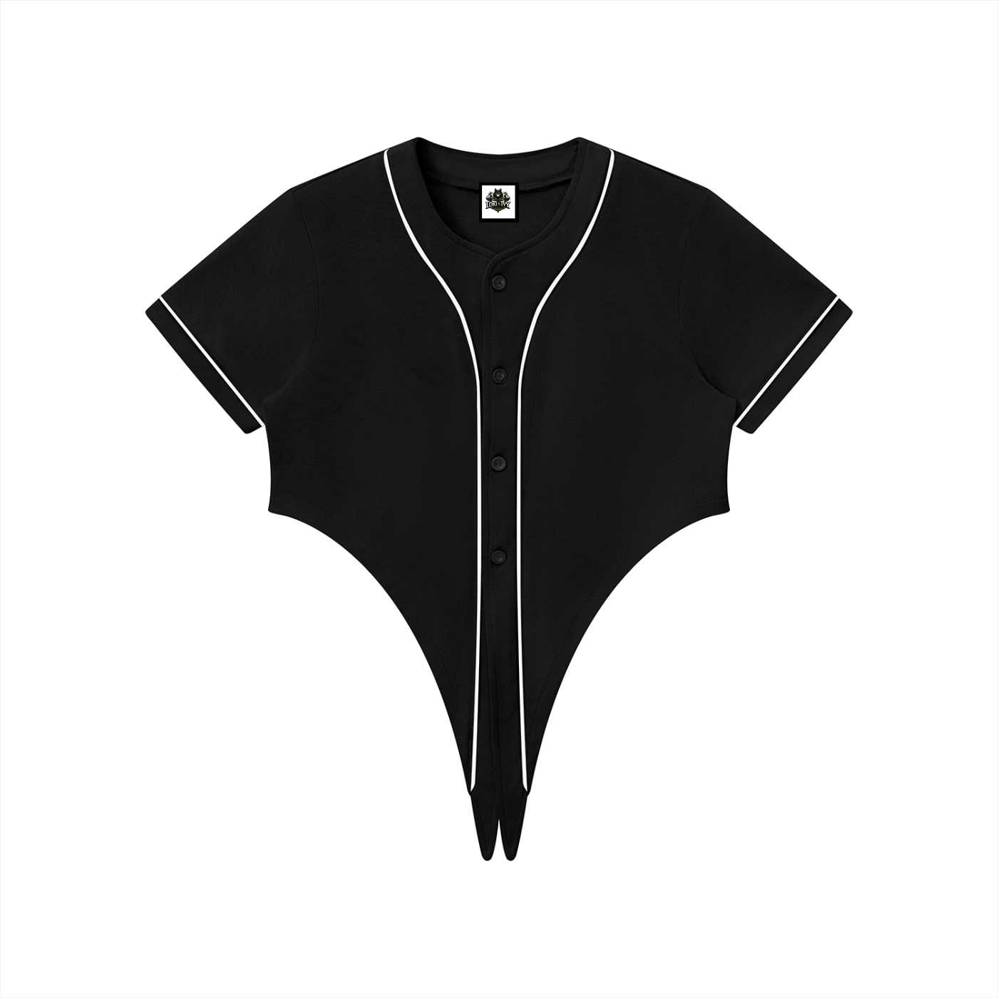 Jersey de béisbol con ribete para mujer Loki & Ivy