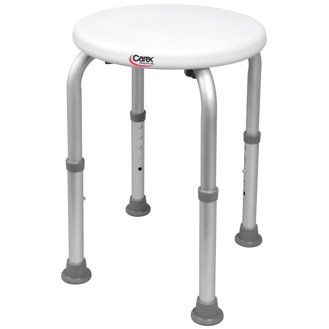 Tabouret de douche rond compact réglable – Siège de bain de sécurité robuste