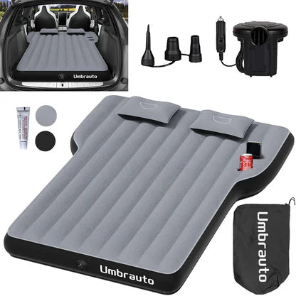 Umbrauto Tesla Y Car Camping SUV Thicken Air Mattress,Gray - Korvel