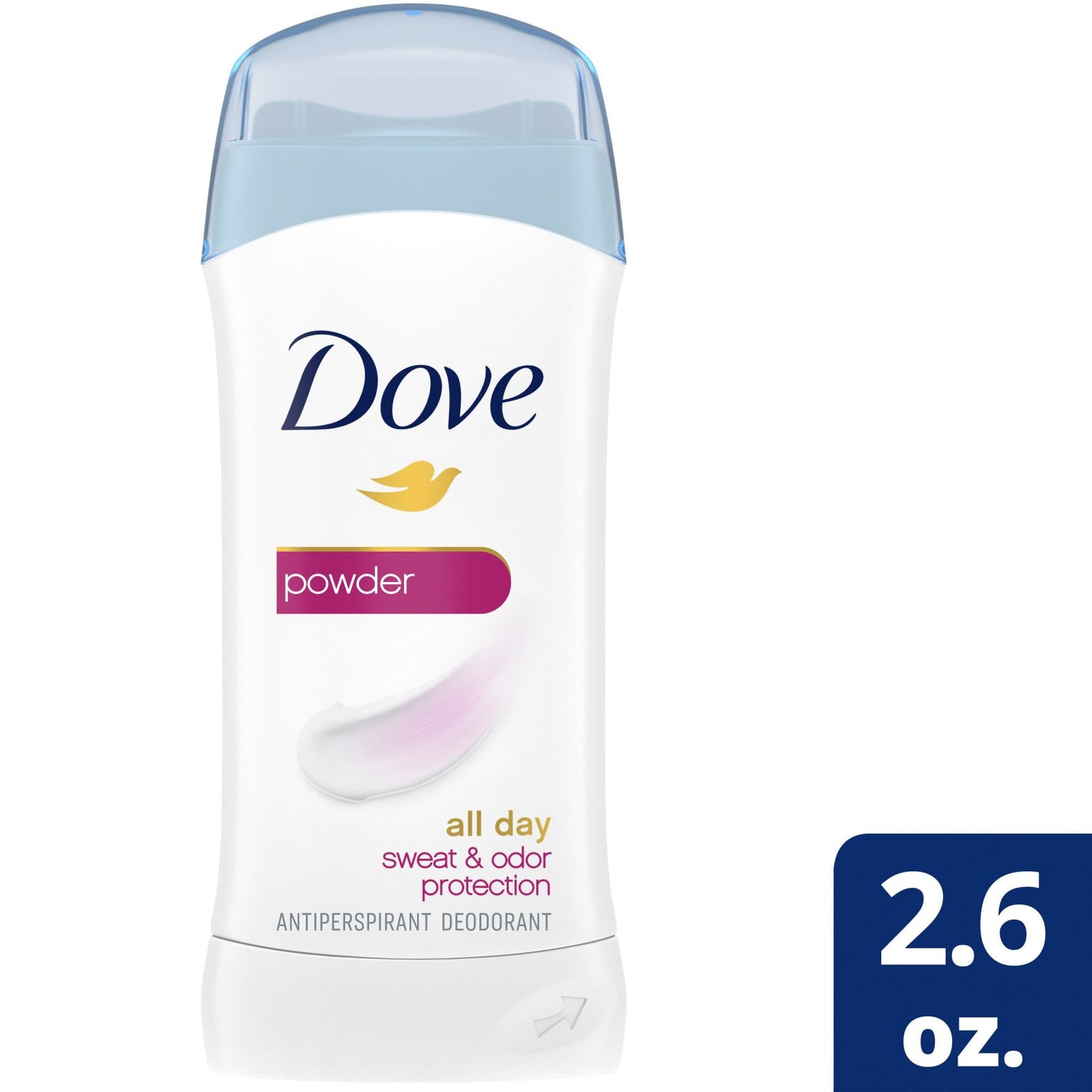 Desodorante Antitranspirante Dove Invisible Solid - Aroma a Polvo, 2.6 Oz