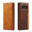 For Apple iPhone13 Calfskin Pattern External Card Simple Flip Phone Case Business Bracket - Korvel