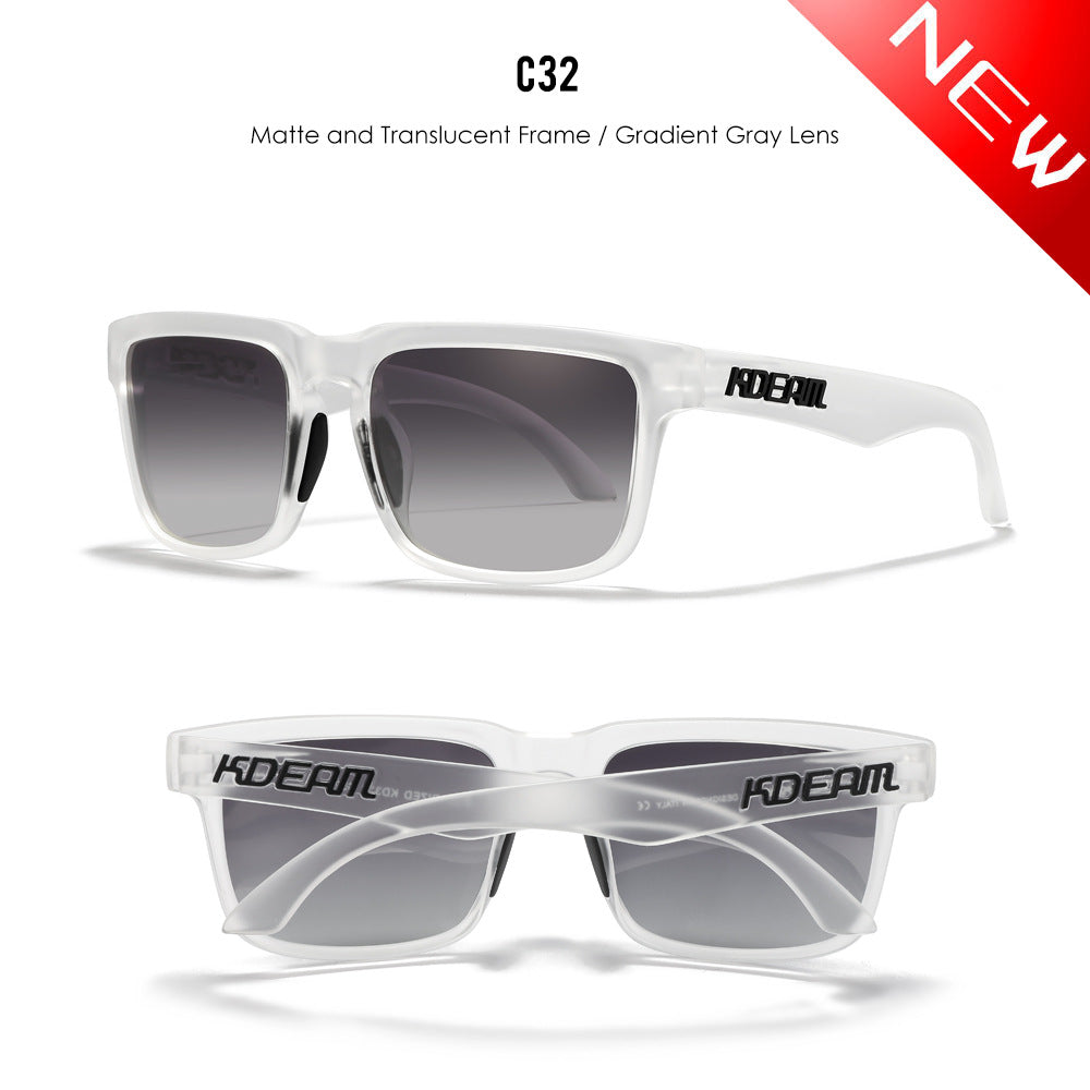 Classic polarized sunglasses for men and women ultra light driving glasses colorful real film sunglasses - Korvel