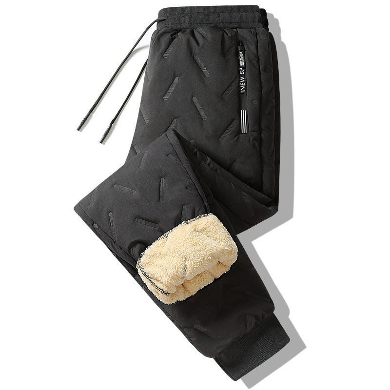 Men's Plush Fleece Thermal Sweatpants - Warm & Stylish