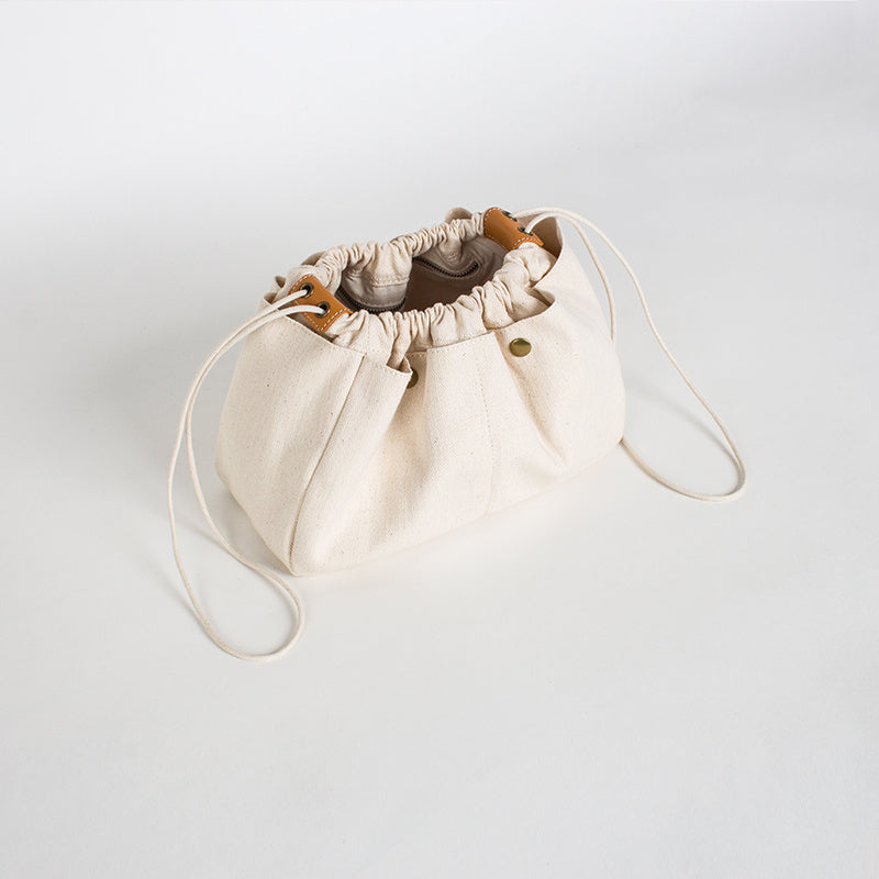 Cotton Canvas Travel Organizer Bag for Makeup