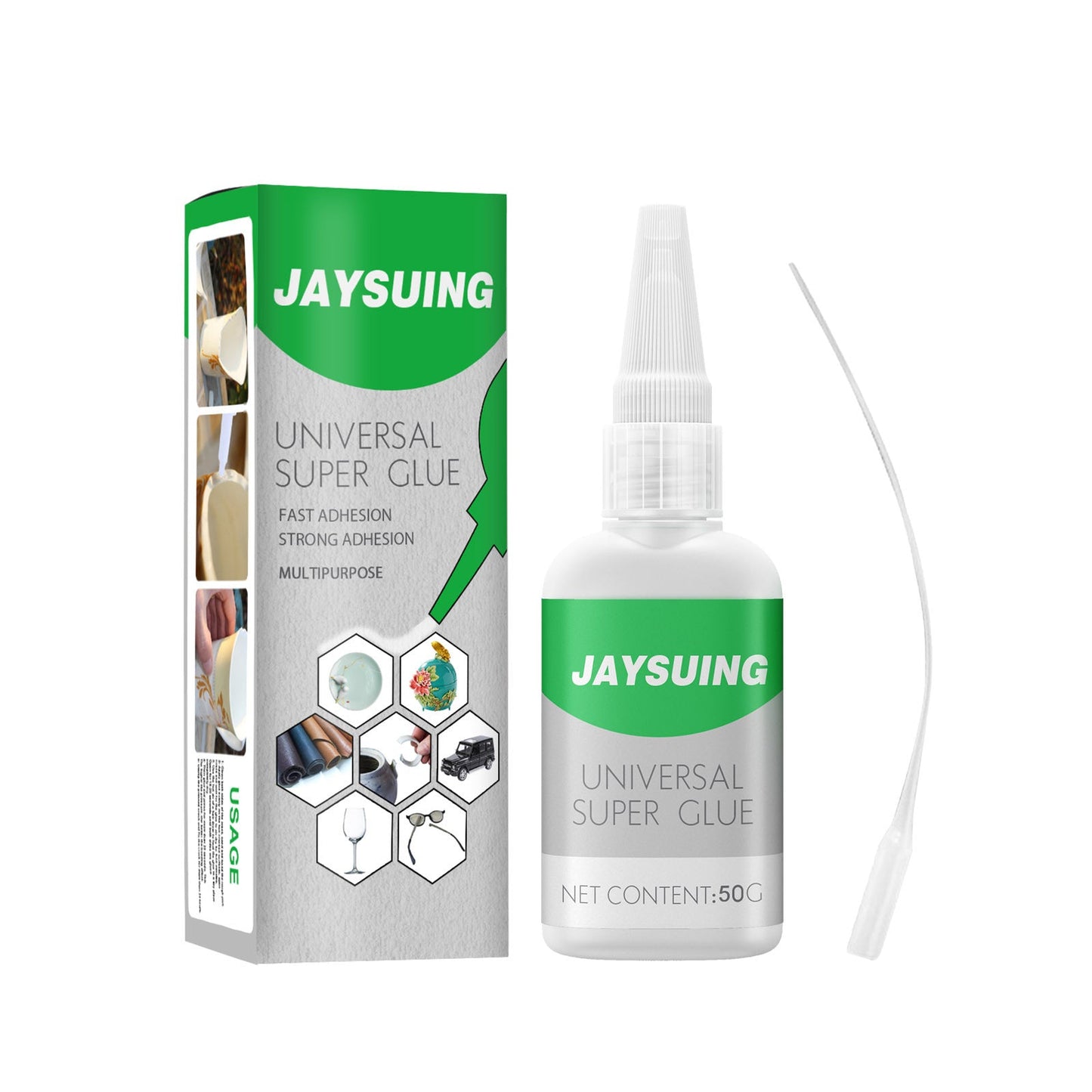 Jaysuing Multifunctional Adhesive Glue Repair Tile Leather Wood Repair Manual DIY Quick Dry Adhesive - Korvel