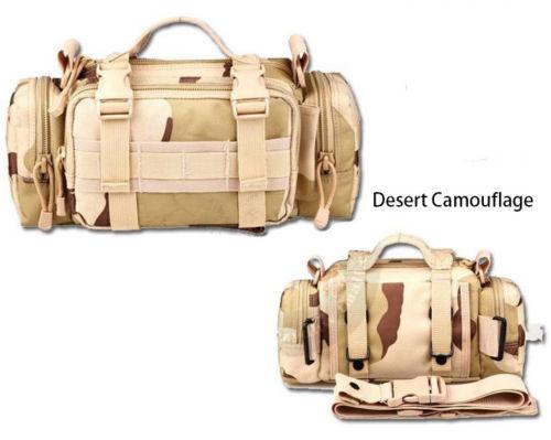 Black Hawk Commandos Multi-function Practical Waist Pack  Handlebar military Camouflage Shoulder Bag for outdoor sports activities - Korvel