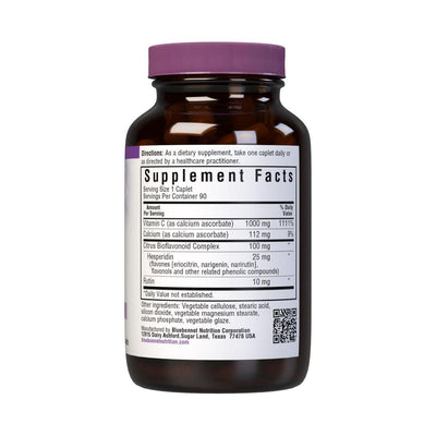 Bluebonnet Vitamine C Tamponnée 1000 mg - 90 Capsules Végétales