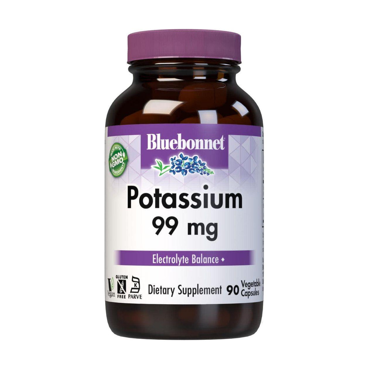 Cápsulas Vegetarianas de Potasio BlueBonnet - 90 Contenido