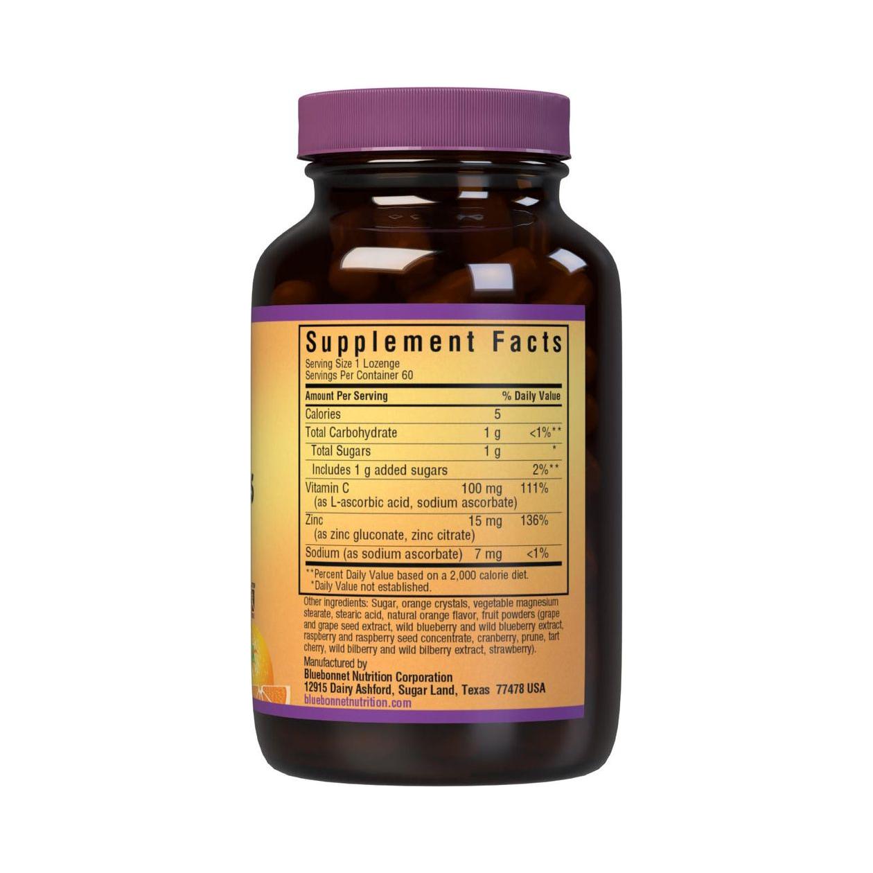 Bluebonnet EarthSweet Zinc Lozenges - Orange Flavor, 60 Count