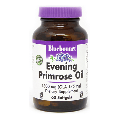 BlueBonnet Evening Primrose Oil Softgels, 1300 mg, 60 Count