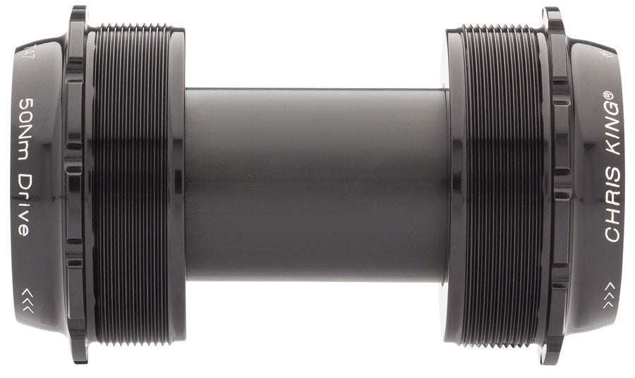 Chris King ThreadFit T47 24x Bottom Bracket Fit Kit - Black