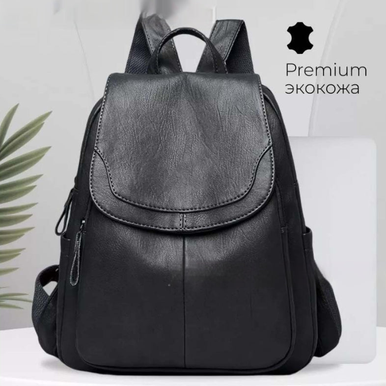 Mochila de Viaje de Cuero Suave para Mujeres Elegante