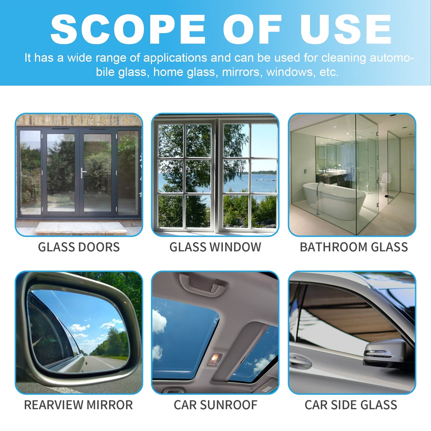 Glass Cleaning Tablets, Car Home Bathroom Polishing Mirror To Remove Scale Clear Sight Anti-Fog - Korvel