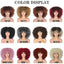 Female Hair African Small Curly Hair Explosion Head Black Chemical Fiber Wig Full Head Set - Korvel