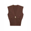 Elegant Casual Commuting Vest V-neck Tank Top for Women withDesign Sense - Korvel