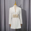 Elegant Slim-fit Solid-color Blazer for Commuters