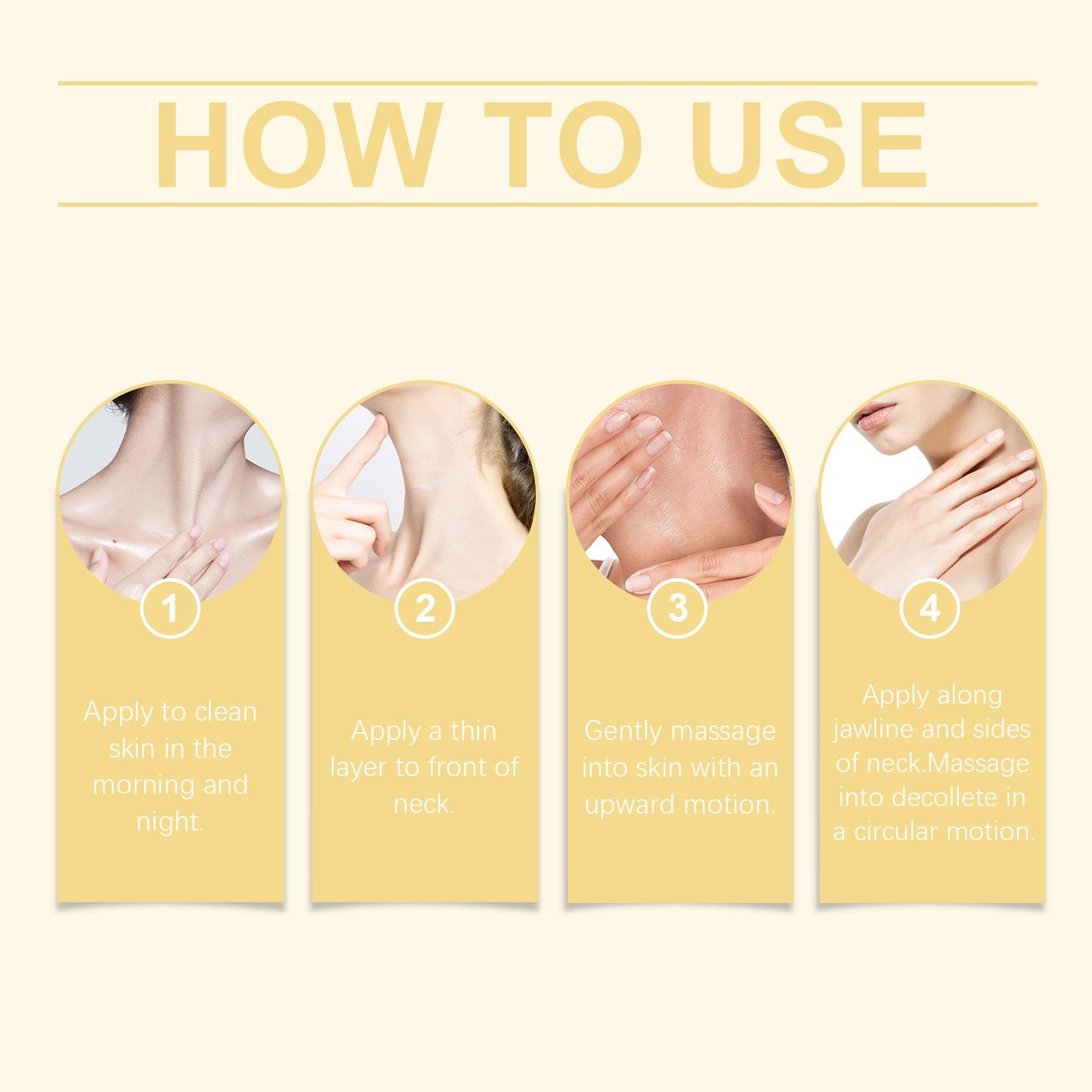 Firming And Whitening Neck Creme Reduces Neck Lines, Moisturizes And Tender Neck Skin - Korvel