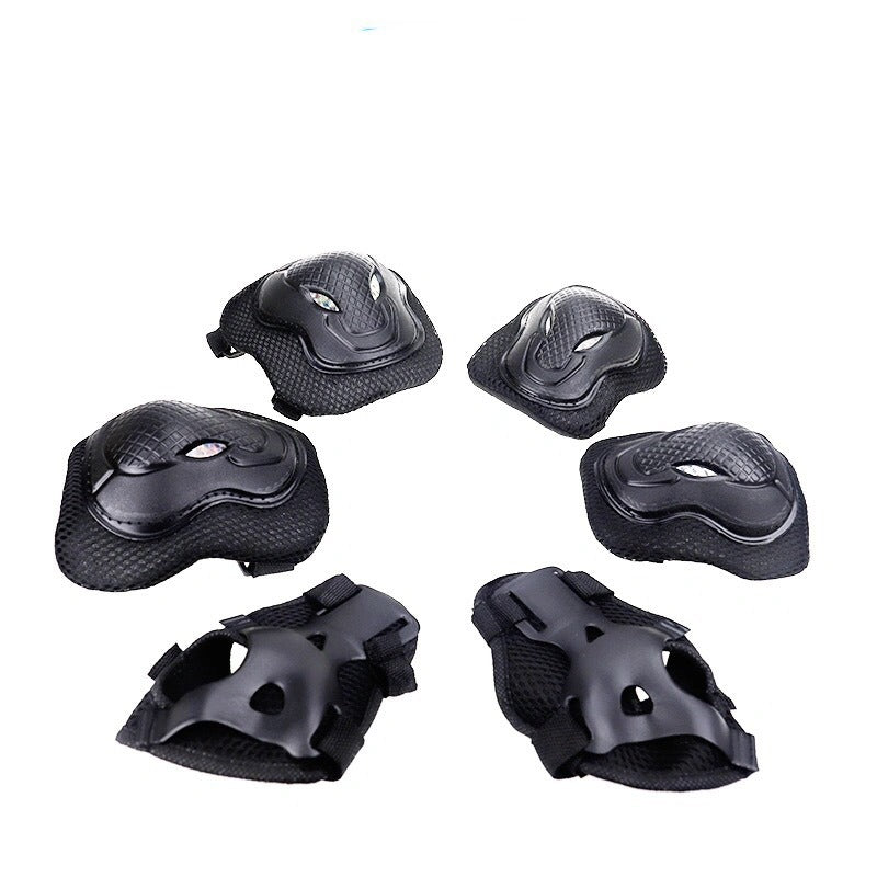 Adult Protector Six-piece Skating Shoe Protector Balance Car Roller Skating Bicycle Adult Professional Fall Protection Knee Protection Set - Korvel