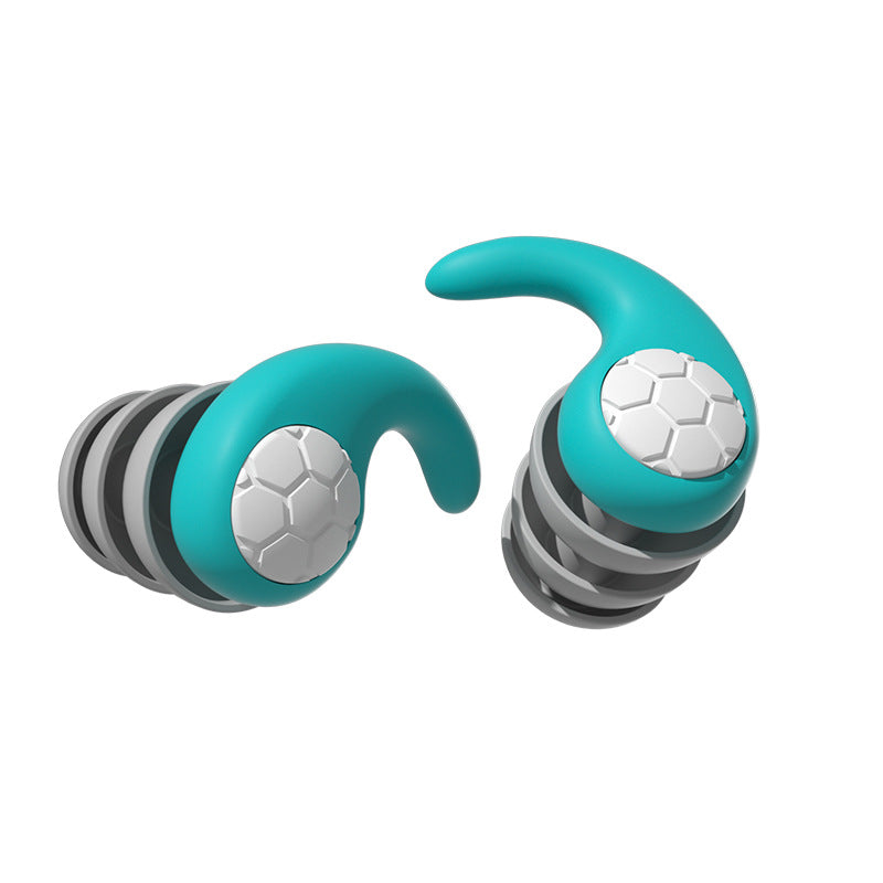 New soundproof and noise reducing earplugs silicone waterproof swimming dormitory noise filter hearing protection - Korvel