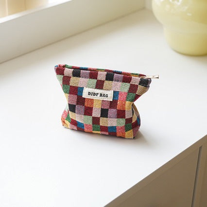 Compact Women's Travel Makeup and Sanitary Storage Bag