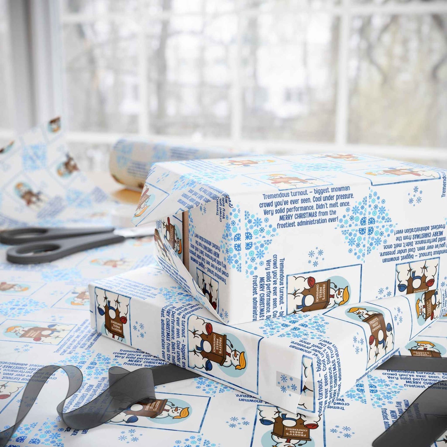 Papier Cadeau de la Conférence de Presse de Frosty