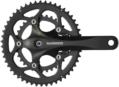 Shimano FC-R345-L Crankset - 175mm 9-Speed 50/34t Black
